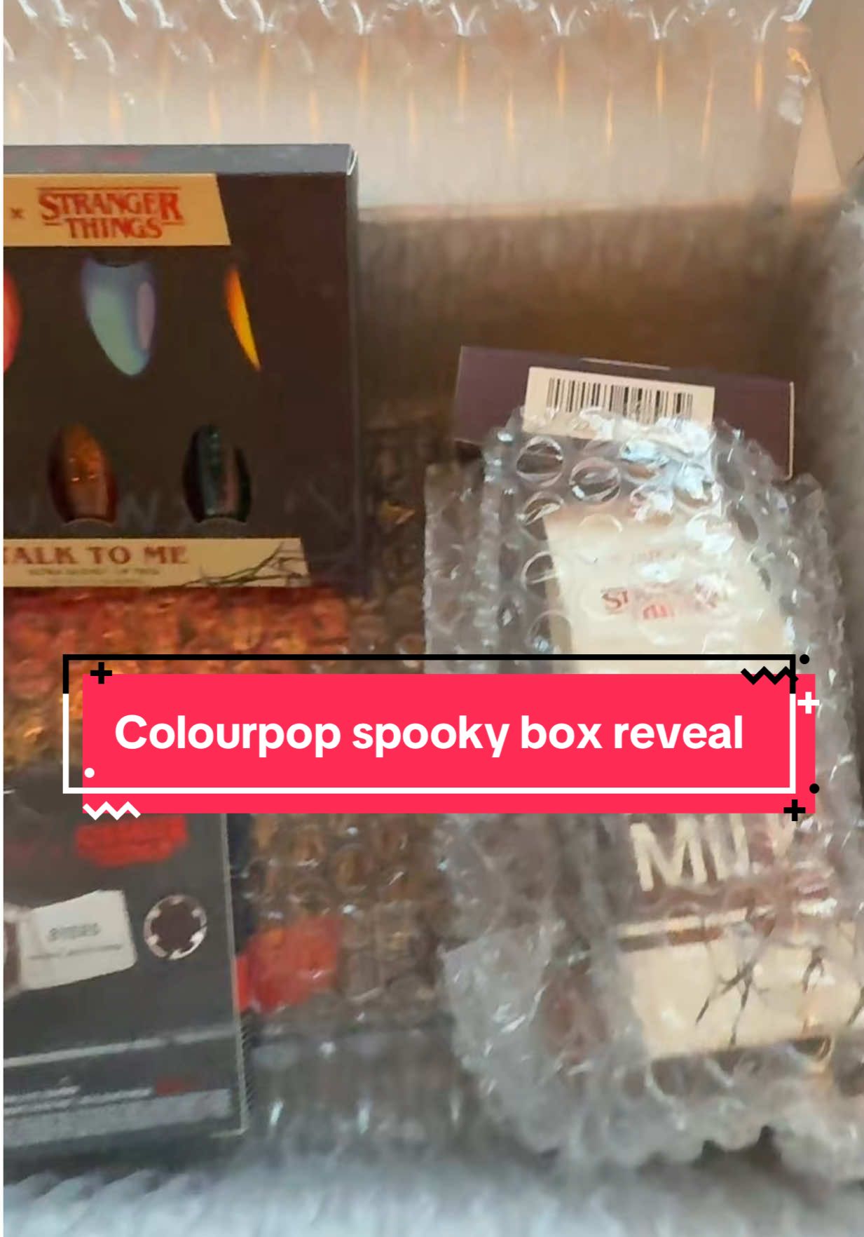 Not mad, just disappointed 🪦 #unboxing #colourpop #makeup #halloween #strangerthings 