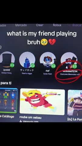 why is bro playing outcome memories🫩✌️#roblox #fyp #paratii #fypp 