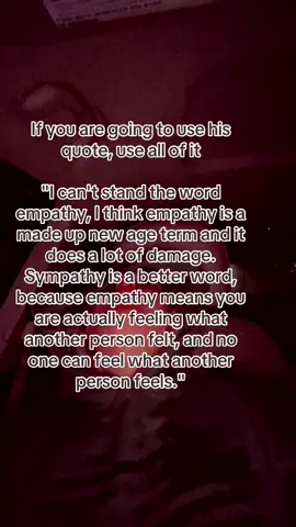 It's frustrating to see people take Charlie's words out of context to fit their own narrative. Many are posting only the first part of his quote about 