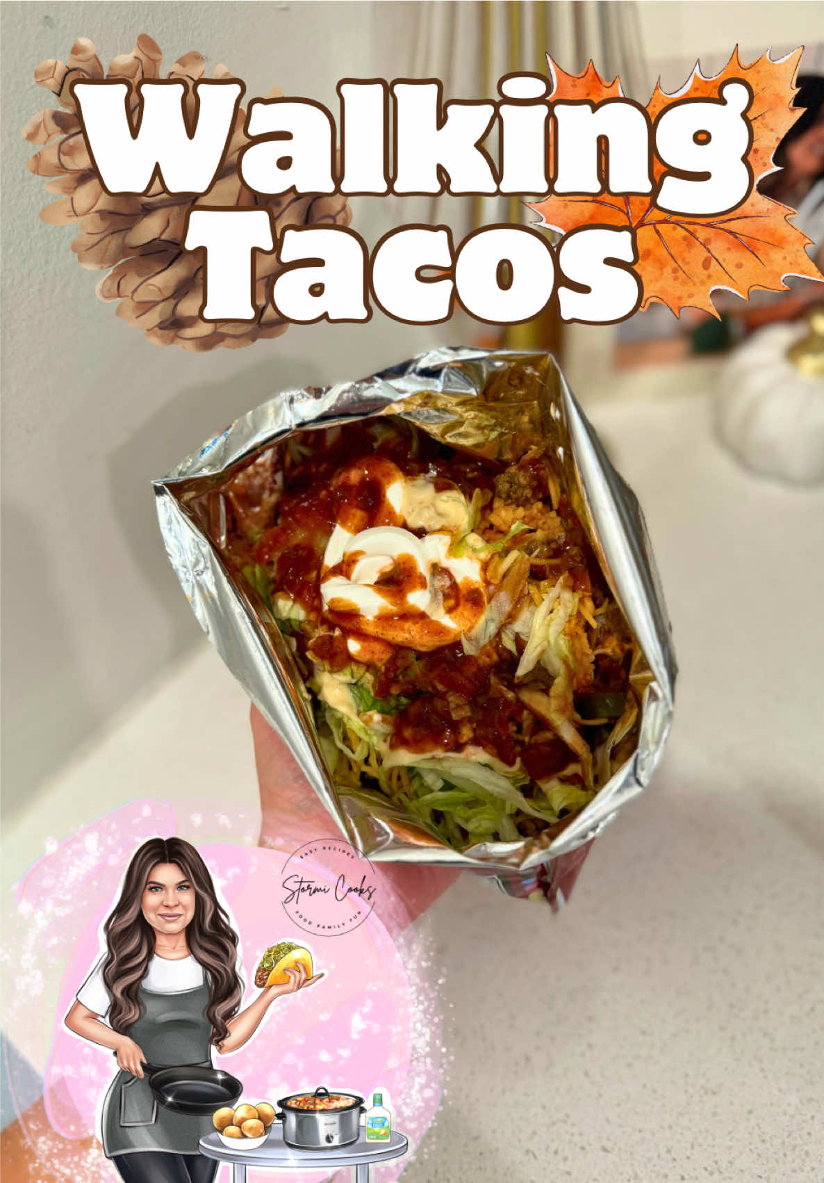 Today we’re making Walking Tacos! 🍁🍂🏈 #stormicooks #fyp #cookingathome #Recipe #yummyrecipes 