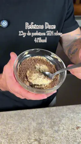 Com 23gr de PROTEÍNAS e SEM WHEY! Se eu fosse seu nutri e você quisesse uma REFEIÇÃO DOCE, essa seria a escolha🙌🥹 LINK NA BIO #receita #dieta #emagrecimento #nutricionista 