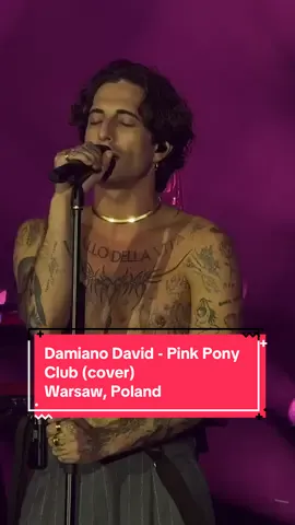To było przepiękne!!!! #damianodavid #damianodavidmaneskin #pinkponyclub #warsaw 