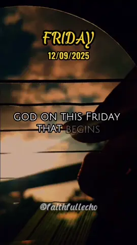 Good Morning God, today is Friday 12th September, 2025. #Amen #Prayers #Morningprayer #Jesus #Dailyprayer 