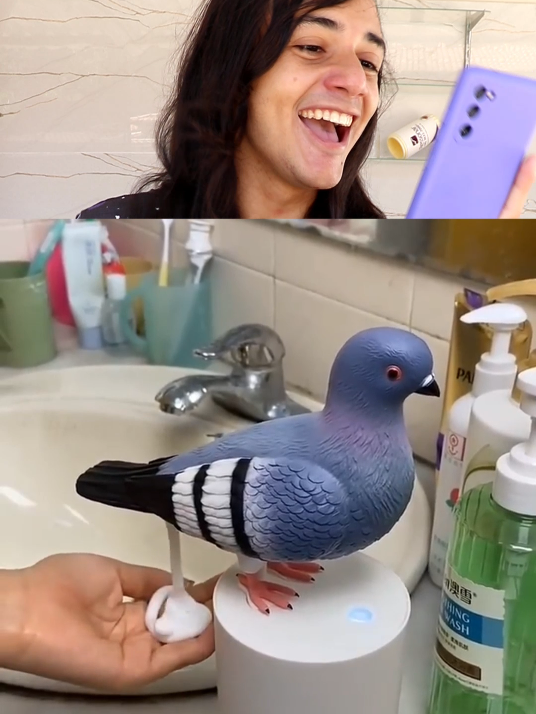 Pombo que caga sabão?? kkkkk testamos!