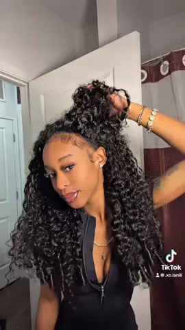 @oqhairshop 😱Half Wig Burmese Curly💖#oqhair #tiktoktopwigs #oqgluelesswig #fyp #halfwig 