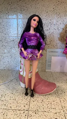 The doll in purple is #lifeinthedreamhousetalkinraquelle   The second one in pink is a 2008 #fashionfeverbarbiedoll country doll. The 3rd one is #timgunnbarbiedoll I have to sadly rebody her. #thriftingfinds #goodwill 