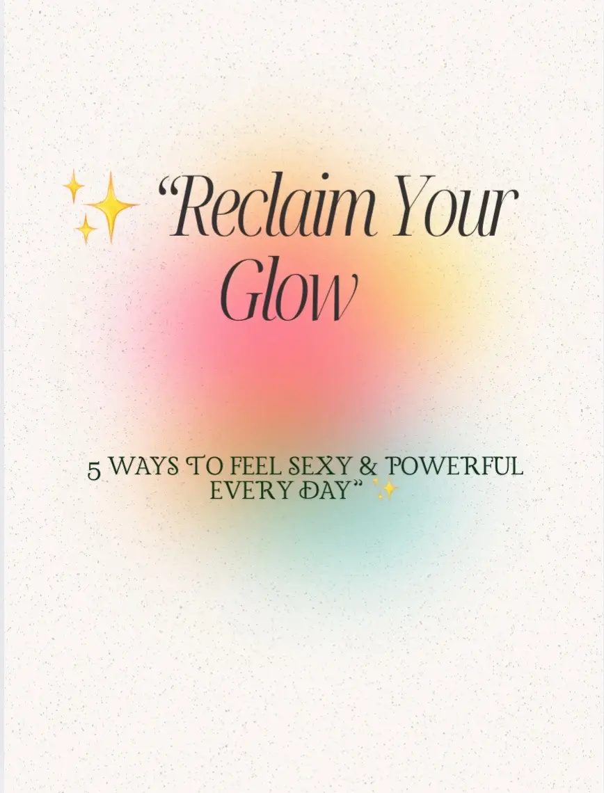 — it’s waiting for you to claim it. Start with one of these steps today: nurture yourself, speak love into the mirror, wear something that makes you feel alive. 💖 You deserve to feel magnetic, powerful, and lit from within — every single day. 🌹 Save this post as your reminder to keep showing up for you, and tag a friend who needs this energy too. Let’s build a world where women walk in their power, together. #ReclaimYourGlow #OwnYourPower #SensualConfidence #BodyLove #SelfWorth     