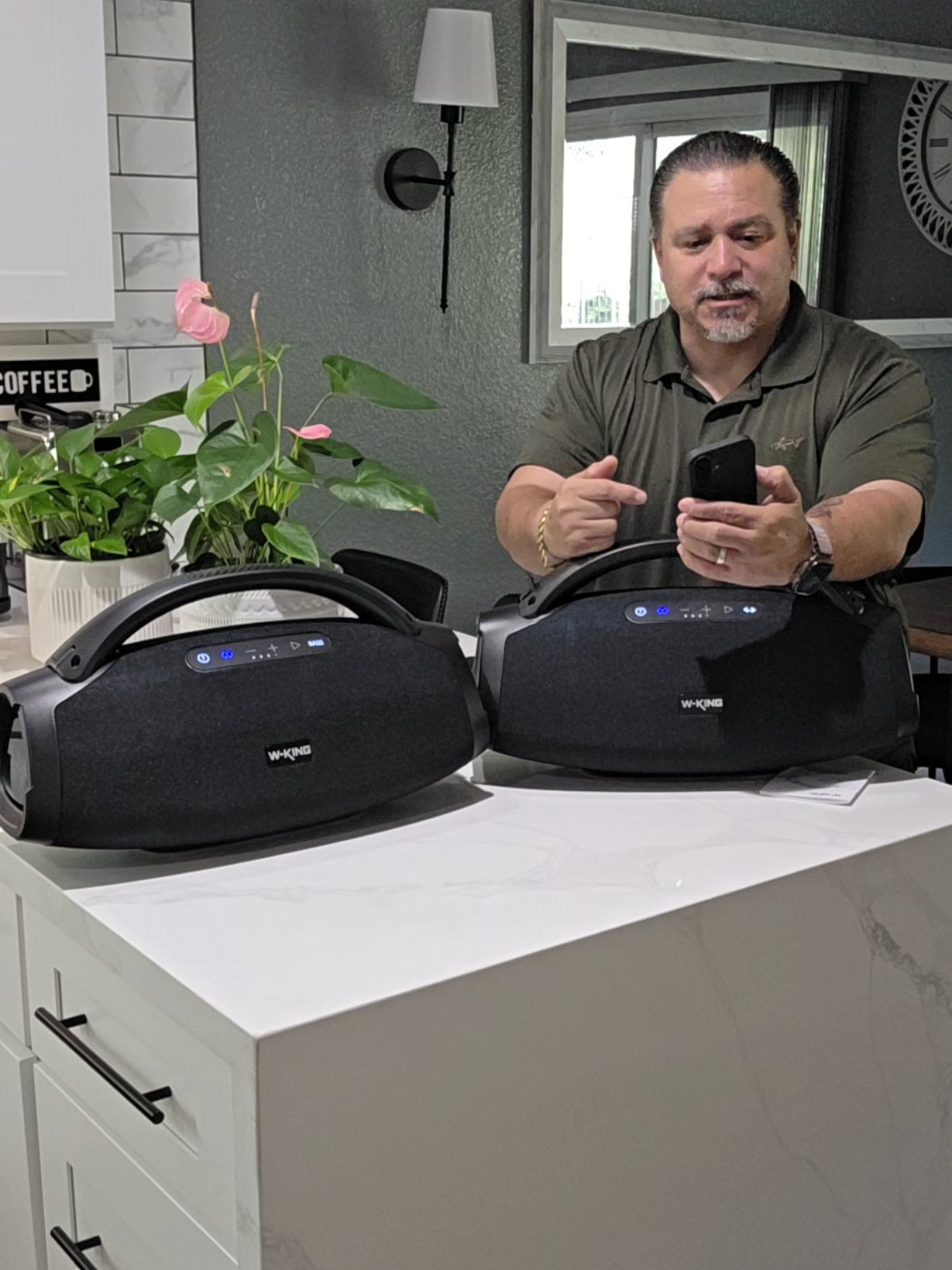 W-KING 330W Peak 200W RMS Portable Bluetooth Speakers, IPX/ Waterproof Bluetooth Speaker with Subwoofers, Large Speaker Bluetooth 5.4/ Massive Bass/ Hi-Fi Audio, Party Boombox Loudest Outdoor Wireless Speaker/EQ APP/Fast Charge/ Stereo Pair/ Guitar. #luskywatcher #TikTokShop #youneedthis #musthaves #giftideas