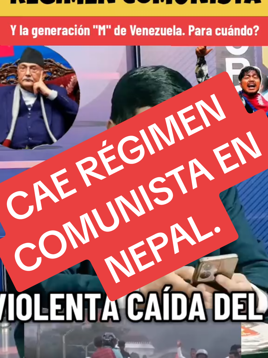 Derrocan régimen comunista de Nepal. #comunismo #politica #nepal #peru🇵🇪 #socialismo 