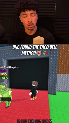 UNC FOUND THE TACO BELL METHOD😭🥀 #roblox #robloxfyp 