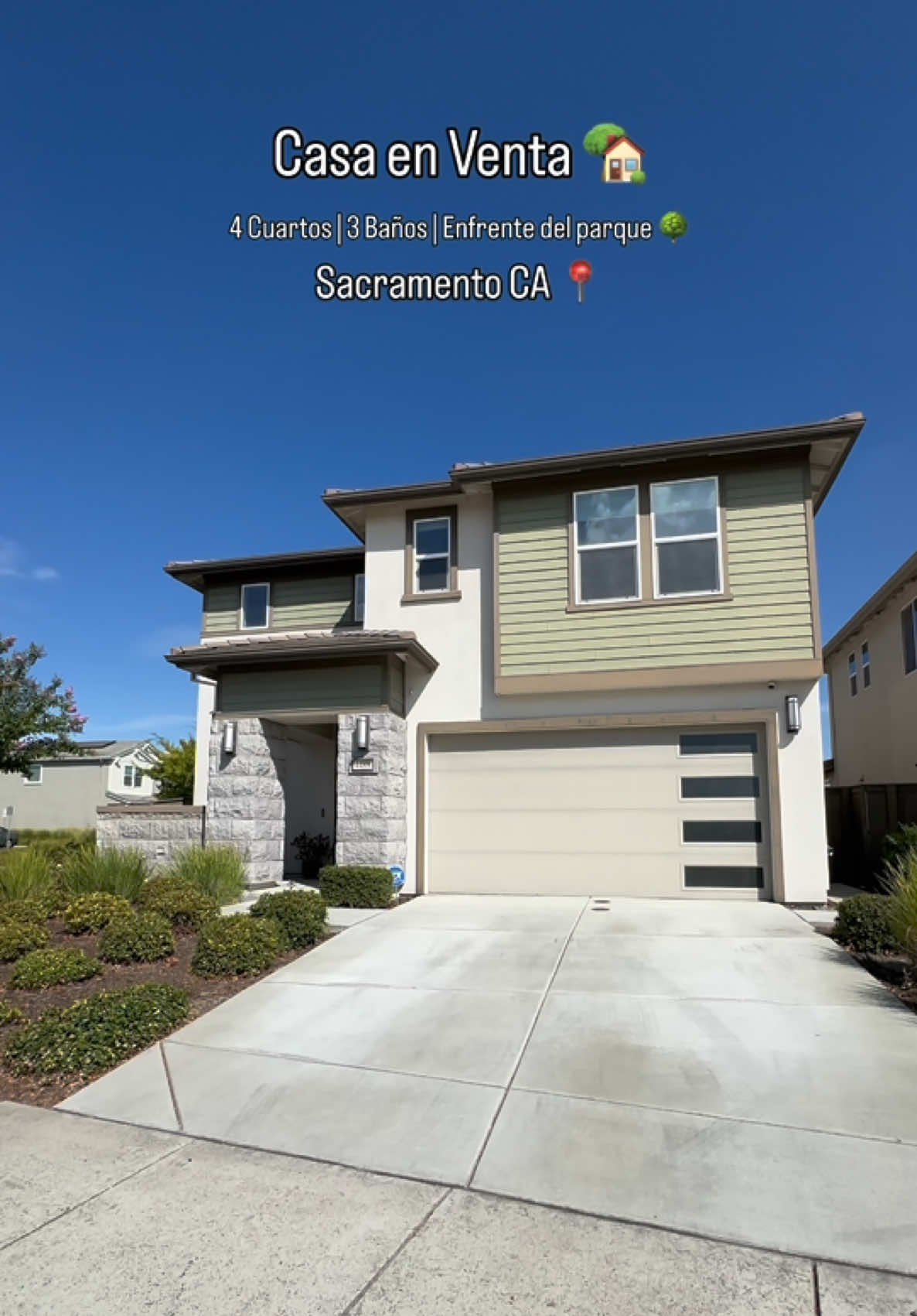 ✨ 4 recámaras | 3 baños Y lo mejor… justo frente al parque! 🏞️ Quieres más info? ¡Comenta ‘parque’ abajo! 👇 📲(209) 607-5488  Angelina@eternityrealtyhomes.com  #parati #casaenventa 