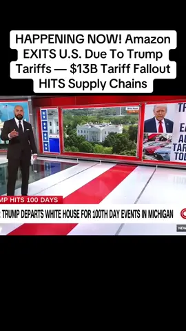 HAPPENING NOW! Amazon EXITS U.S. Due To Trump Tariffs — $13B Tariff Fallout HITS Supply Chains #new #breakingnews #fyp #foryou #amazon 