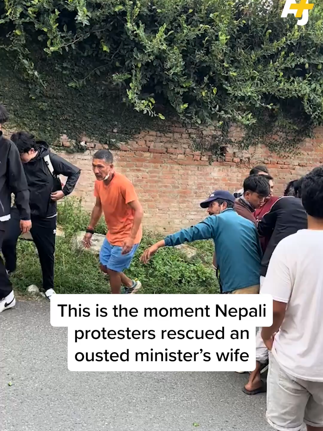An ousted minister in Nepal abandoned his disabled wife and fled the country amid mass protests – so the protesters took her to the hospital. #Nepal #Protests #GenZ