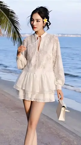 Nhẹ nhàng như mây, tinh khôi như nắng ☀️ #nhenhangcogu #outfit #fyp 