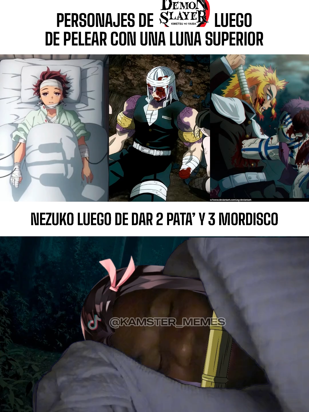 Asi toca contra Muzan #kamster #meme #mondanime #kimetsunoyaiba