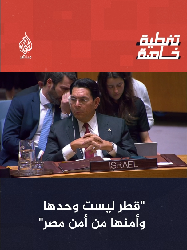 مندوب #مصر بمجلس الأمن: #قطر ليست وحدها وأمنها من أمن مصر والأمن القومي العربي بأسره