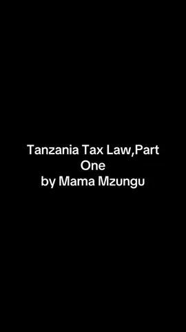 Credit kwa @Mamamzungu_legal  Je unaijua sheria ya kodi? 