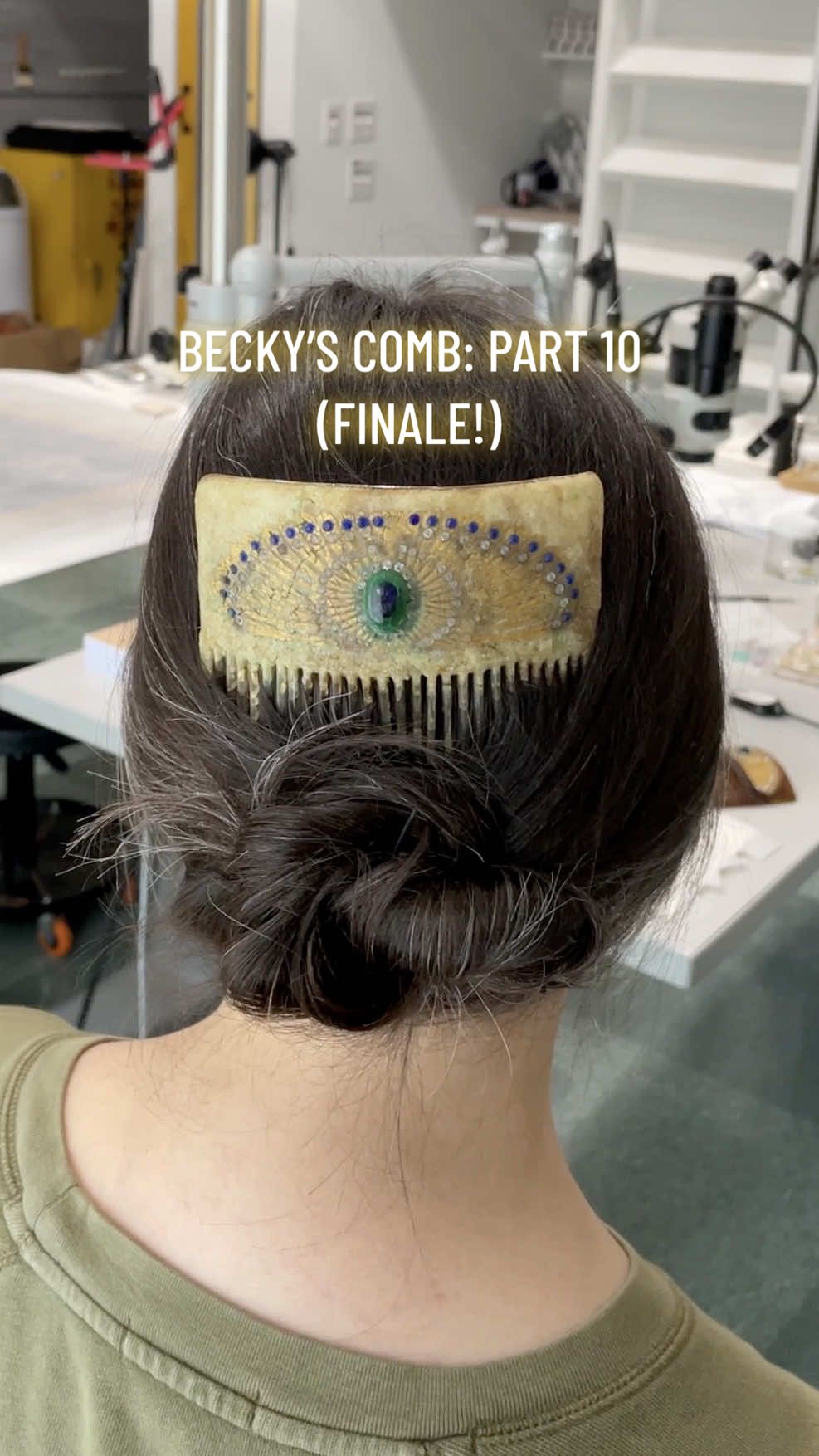 Thank you so much for following along and being so supportive! I really appreciate all your kind comments, and I can’t wait to share more projects with you.  #artconservation #artrestoration #antique #comb #history 