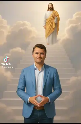 So beautiful and heartwarming. We all shall be so Blessed to be welcomed. Share from a creative creator. Charlie Kirk is with Go almighty. #Charliekirk  #God #jesus #HolySpirit lives on in our hearts #christiantiktok 