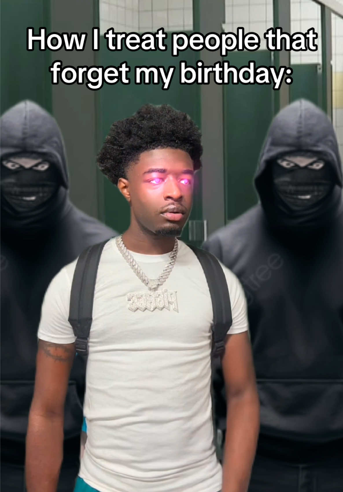 Man, don’t get me wrong, I love getting birthday wishes from EVERYBODY. Strangers and allat. But the birthday wishes that matter the most are the ones from loved ones, so if I fwy and you forget to wish me one… oh yeah, you’re dead. #fyp 