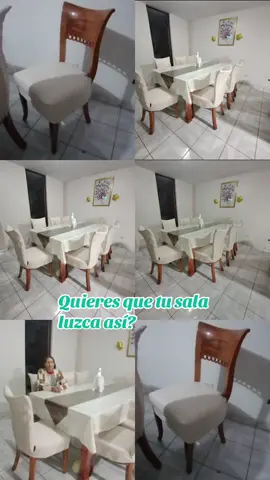 Transformamos tu casa!🏠  ⚡️luce una sala moderna con nuestras fundas de silla semitapizado ✨                             
