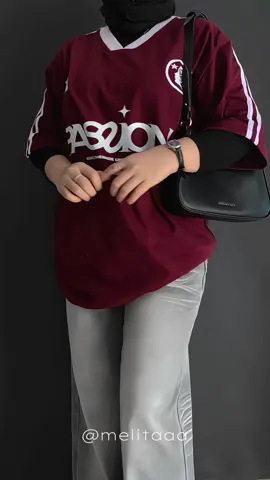 Kaos Oversize Vneck🩶🍒 #kaosoversize #kaosmurah #oversizedshirt 