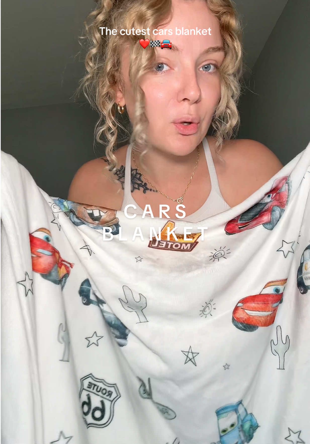 Softest cutest blanket 🥰 #cars #blanket #characterblanket #giftideas #tiktokshopcreatorpicks 