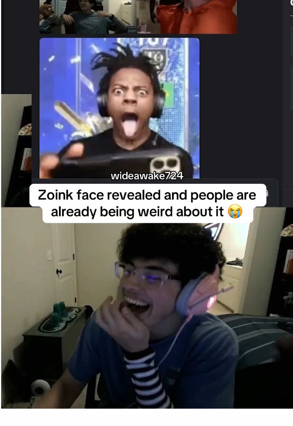 Zoink face revealed and people are already being weird about it 😭 #geometrydash #gd #zoink 