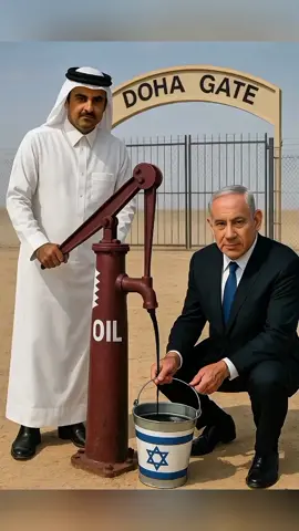 Ameer Qatar Shocked Israel on Oil pump in Doha 🤣 funny video #hailuoai #minimax #hailuo02 #foryoupage❤️❤️ #funny 