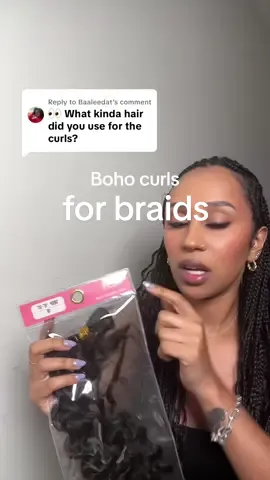 Replying to @Baaleedat hair for boho braids 