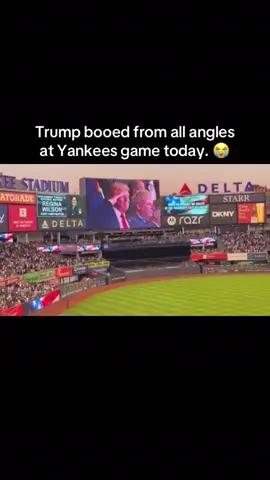 Booed from every angle. 😭 #fdt #trumpisajoke #antitrump #dems #demsoftiktok 