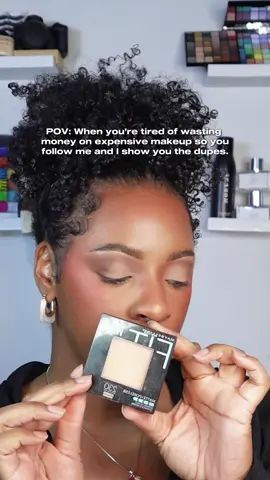 Can I show you how to save your money and still get a flawless beat?💕🤌🏾 Follow me for Quick and Easy makeup Transformations! @Maybelline NY fit me pressed powder #makeup #makeuptutorial #eyeshadow #fyp #creatorsearchinsights 
