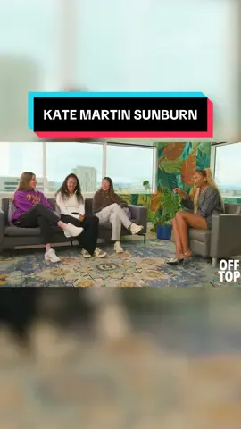 According to Kate Martin, always wear your sunscreen or else you’ll be trapped in leggings. & apparently summer in SF starts now??? full  @Valkyries Off Top on @WNBA app now! #valkyries #katemartin #WNBA #veronicaburton #bayarea 