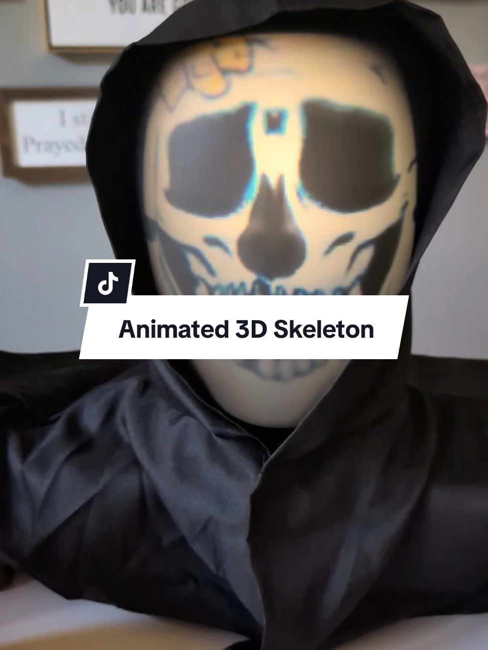 The most creepy skeleton to add to your Halloween decor. He talks, tells jokes, and will keep you entertained for hours.  #Skeleton #Halloween #Halloweendecor #halloweendecorations #LanguageLearning 