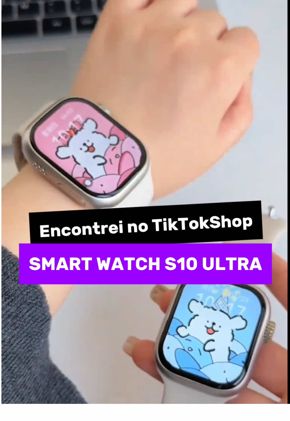 Relógio Smartwatch S10 lançamento com chat gpt nfc!  #smartwatch #relogio #relogiointeligente #tiktokshop #shop