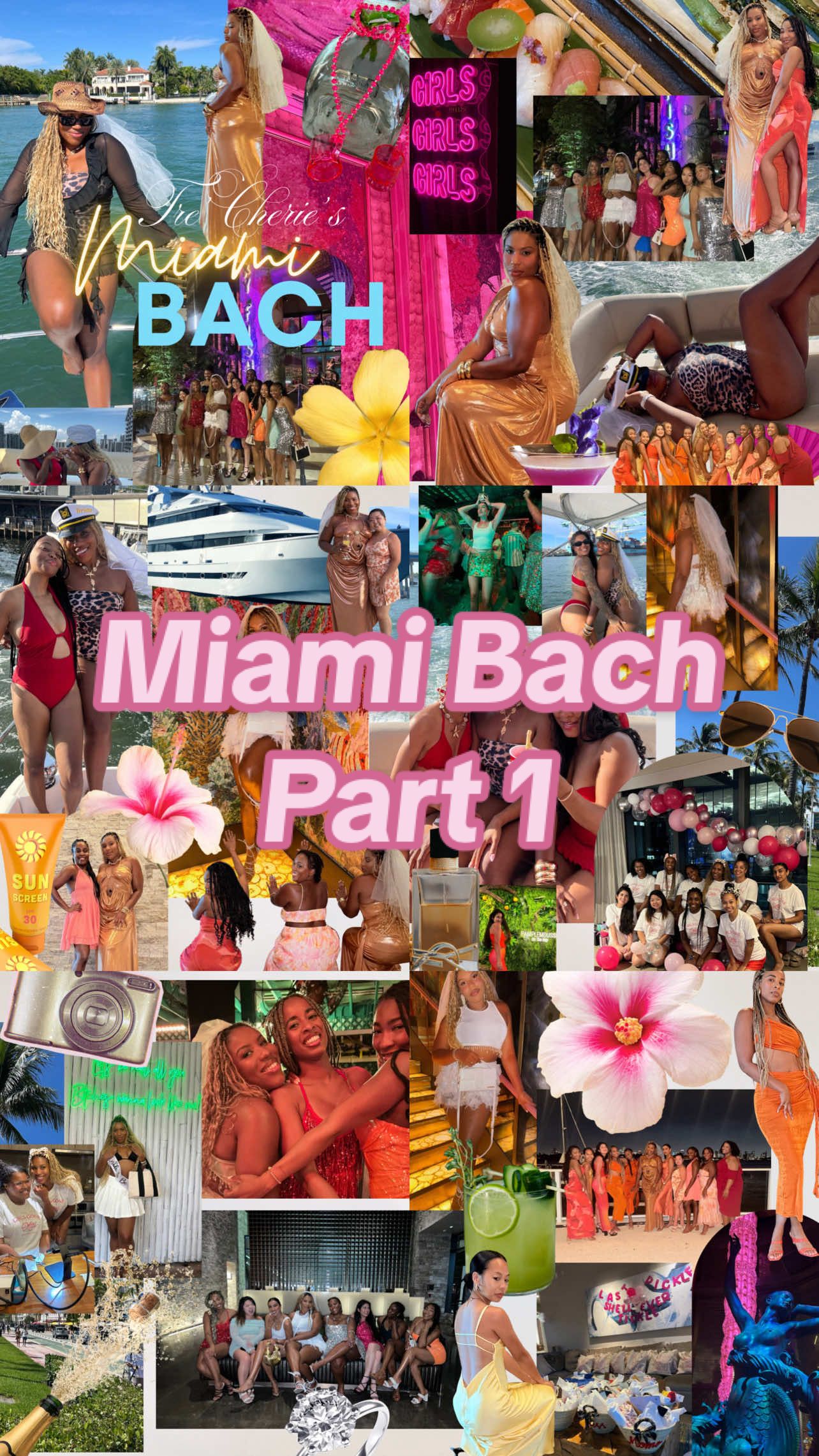 Part 1: Miami Bach Vlog  Day 1 was all about getting ready for the rest of the girls to arrive. My best friend and maid of honor, Taylor did such an excellent job coordinating this entire weekend ❤️ we stay at The East Miami in Brickell which was a perfect location - stay tuned for the hotel review.  Day 2: the rest of the girlies arrived. We had 12 girls total including me and our first dinner was at Sexy Fish which was so much more than just a beautiful ambiance. The food was great. Only con was that they made us take off our sashes 🙄 that night we went out to El Patio in Wynwood and had A TIMEEEE.  Part 2? 👀
