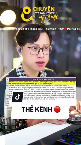 Làm Affiliate đừng suy nghĩ gò bó - Thẻ kênh hãy biết cách sử dụng đúng #tiktoklive #livehighlights 