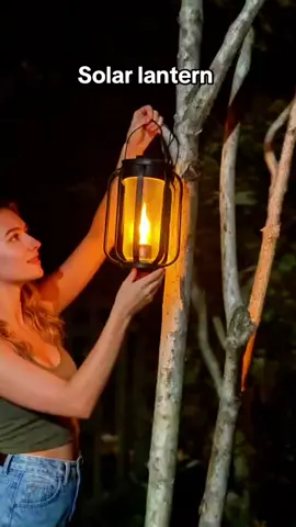 So beautiful lighting 😍😍#lighting #solarlantern #flame #outdoor #tiktokshop 