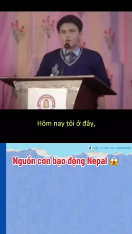 Đây là thủ lĩnh sinh viên Nepal,cũng như Sohua ngày xưa là thủ lĩnh phong trào biểu tình hòa bình ở Hồng Kông. #videoviral #tintuc #tinnong #nepal #xuhuong 