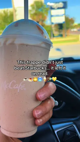 I may lose followers for this, but… the McDonald’s caramel frappe just tastes better than Starbucks. It’s smoother, creamier, sweeter, and honestly way less bitter. Starbucks is like the fancy prom date that looks good in pictures but is high-maintenance and expensive. McDonald’s frappe? That’s the reliable bestie who always shows up and never lets you down — AND it costs half the price. Don’t @ me, you know I’m right… 💅  ☕️🍮✨ → coffee + caramel + magic TikTok: #Car#CaramelFrappeD#McDonaldsWinrryStarbucks #pannamacitybeach #mcdonalds 