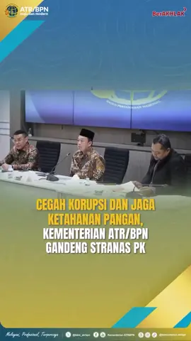 #Repost @kementerian.atrbpn ... Halo #SobATRBPN, Menteri ATR/Kepala BPN, Nusron Wahid melaksanakan Rapat Bersama Tim Strategi Nasional Pencegahan Korupsi (Stranas PK) dari Komisi Pemberantasan Korupsi (KPK). Pada kesempatan ini, Menteri ATR/Kepala BPN meminta dukungan KPK terhadap pencegahan korupsi dalam menjalankan program-program Kementerian ATR/BPN di antaranya Lahan Sawah yang Dilindungi (LSD) dan Alih Fungsi Lahan. Simak selengkapnya pada video berikut ya, Sob☝🏼 #IndonesiaLengkap #ATRBPNKiniLebihBaik #ATRBPNMajudanModern