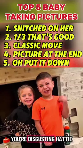Top 5 Baby Taking Pictures | The # 1 snitched on her sister #funny #picture #babiesoftiktok #sibling #fyp 