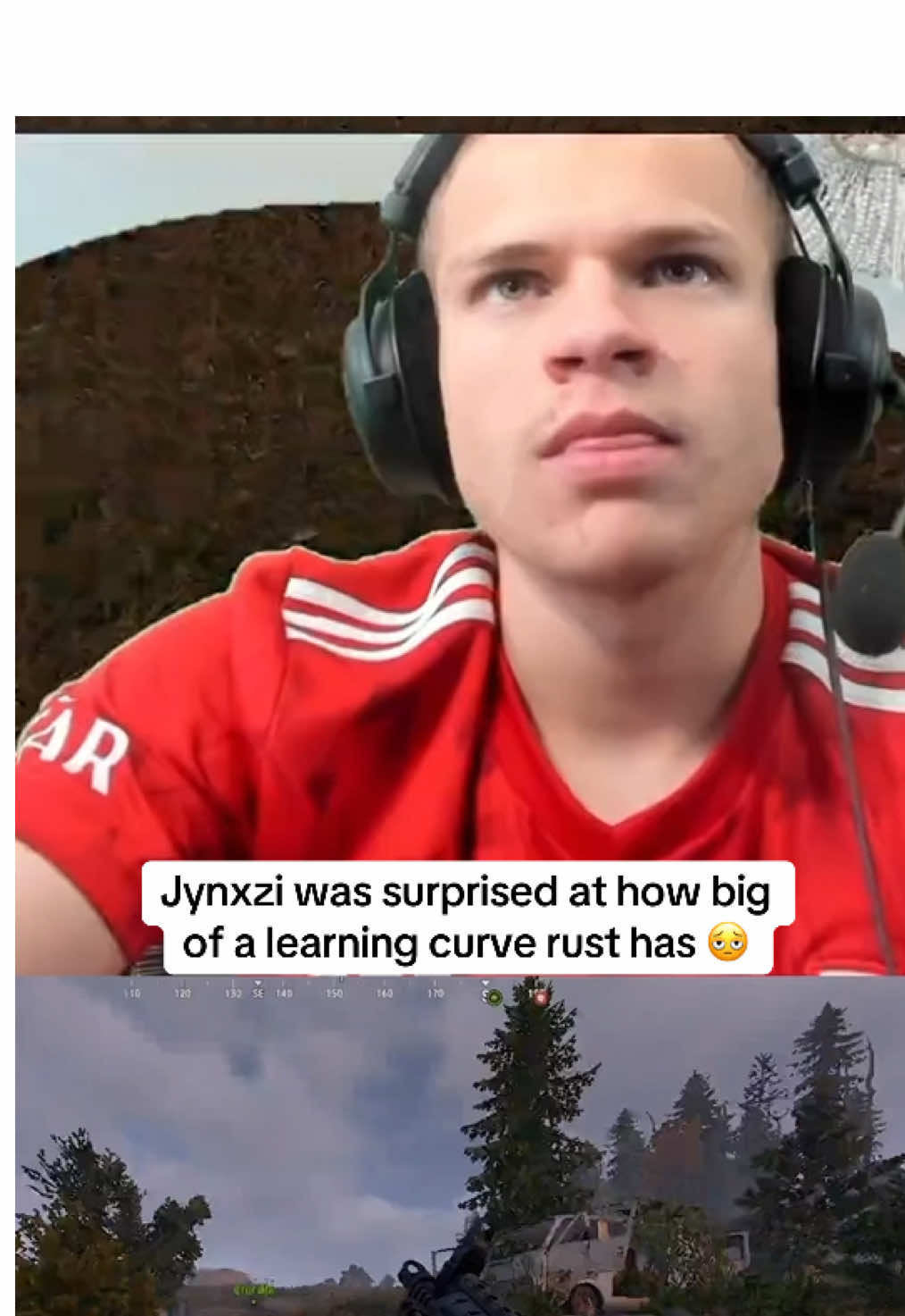 Jynxzi was surprised at how big of a learning curve rust has 🫩 #jynxzi #rust #fyp #jynxziclips #a1dan 