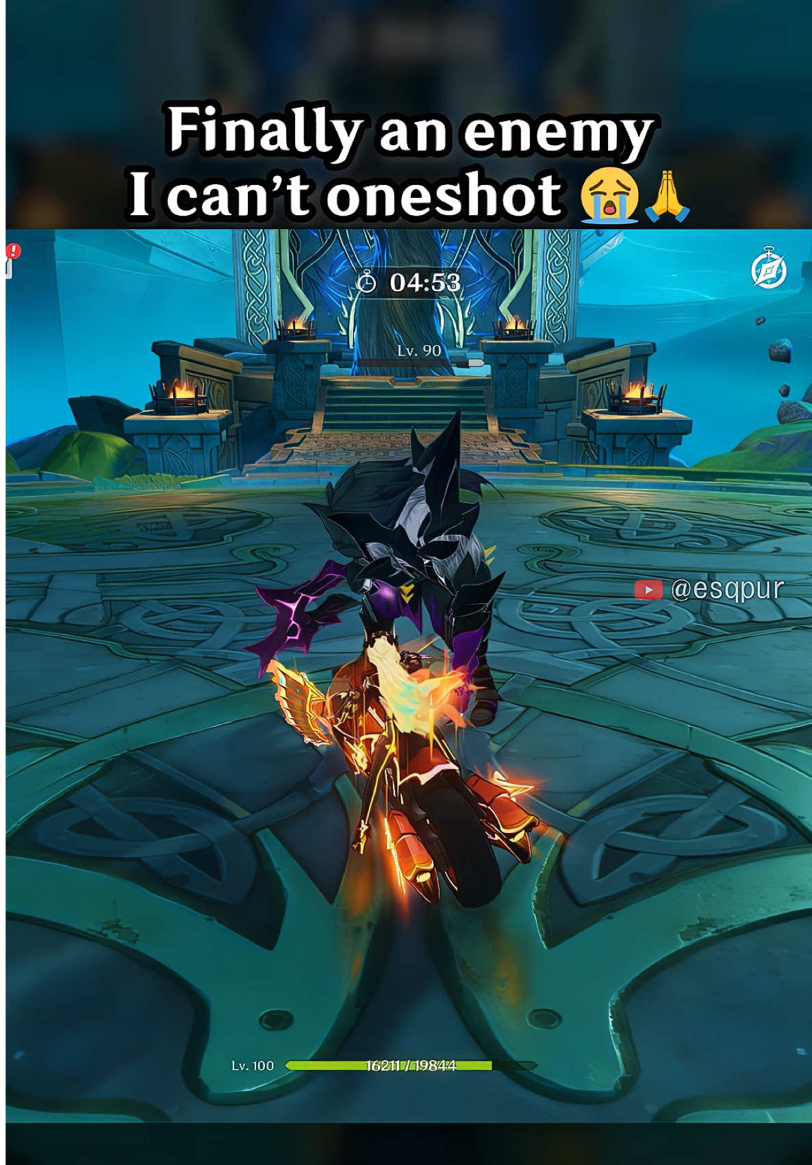 FINALLY AN ENEMY I CAN'T ONESHOT 😭 🙏 #GenshinImpact #hoyocreators #Mavuika #ItStartsInNodKrai #NodKraiMoment