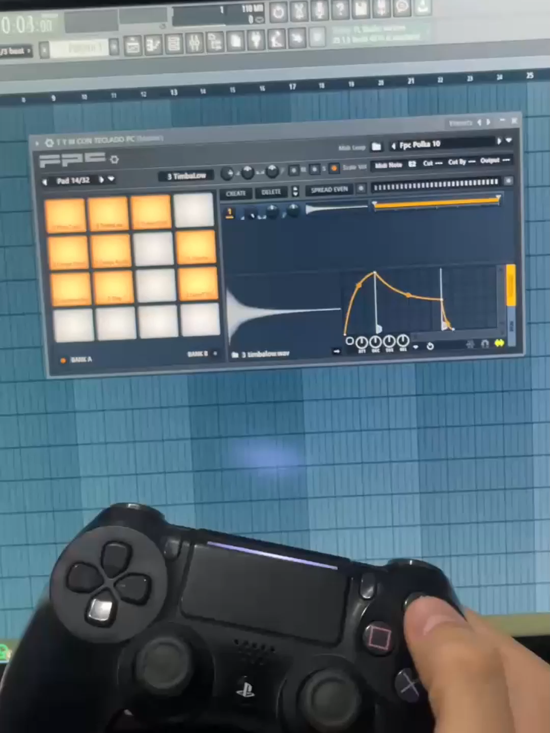 el joystick cumbiero🥢🥁 Quien necesita una bateria?  #Cumbia #flstudio #samplesdecumbia #octapadcumbia #cumbiasantafesina
