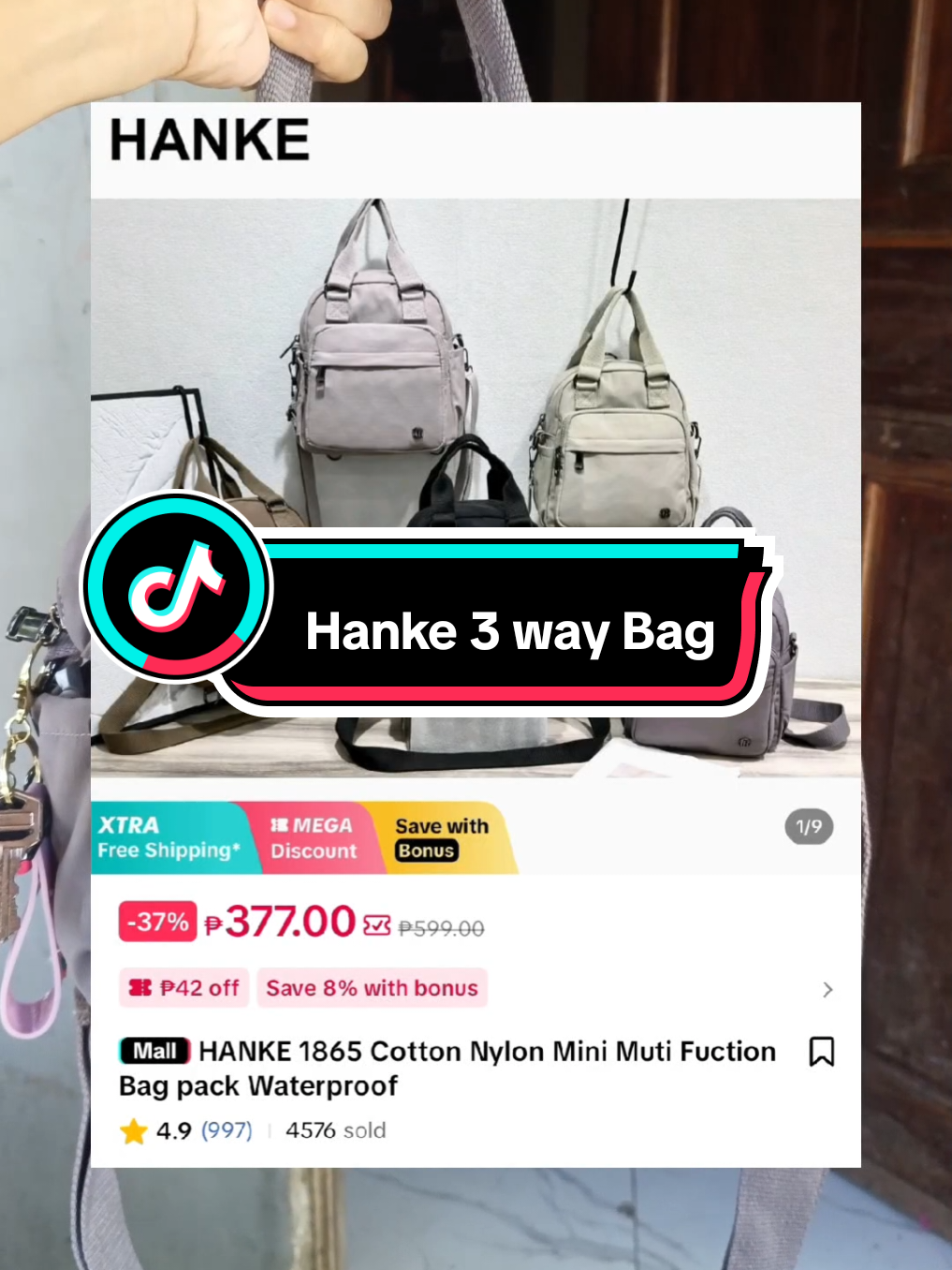 Hanke 3 way bag. #fyp #fypage 