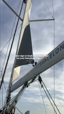One of my favorite experiences in Barcelona was a sunset cruise with Aura Sailing ⛵️✨ The views were unreal, the crew was kind, and we had drinks and bites while watching the city from the sea. They also do daytime and private tours starting at 45€.  Save this for your next trip to Barcelona! ➡️ #AuraSailing #Barcelona #SunsetCruise #TravelSpain #VisitBarcelona @AURA Sailing Bcn 