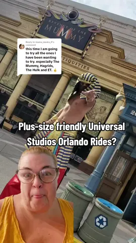 Replying to @mama_meeks_flI’m so glad you’re going to try them! At Universal, Hagrid’s Magical Creatures Motorbike Adventure, The Incredible Hulk Coaster, and Revenge of the Mummy can all be plus-size friendly once you know the fit. Have the best time and let me know if you have any questions! #plussizetravel #plussizeuniversal #universalorlando 