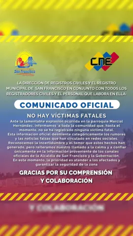 Comunicado 📣📣📣. #venezuela #zulia #sanfrancisco #noticia @alcaldiabsanfco @Hector Soto Alcalde @Nicolás Maduro @Luis Gerardo Caldera Morales @Diosdado Cabello Rondón @Dirección de Prevención 