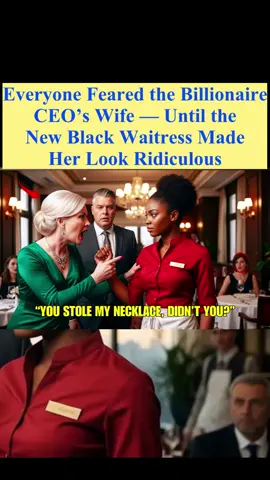 Everyone Feared the Billionaire CEO’s Wife — Until the New Black Waitress Made Her Look Ridiculous #storytime #usa #ceo 